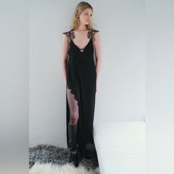 Zara Dresses & Skirts - ZARA LACE LINGERIE STYLE DRESS ZW COLLECTION